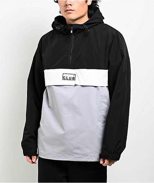 PRO CLUB ナイロンジャケット Pro Club Nylon Black & Grey Anorak Jacket | Zumiez