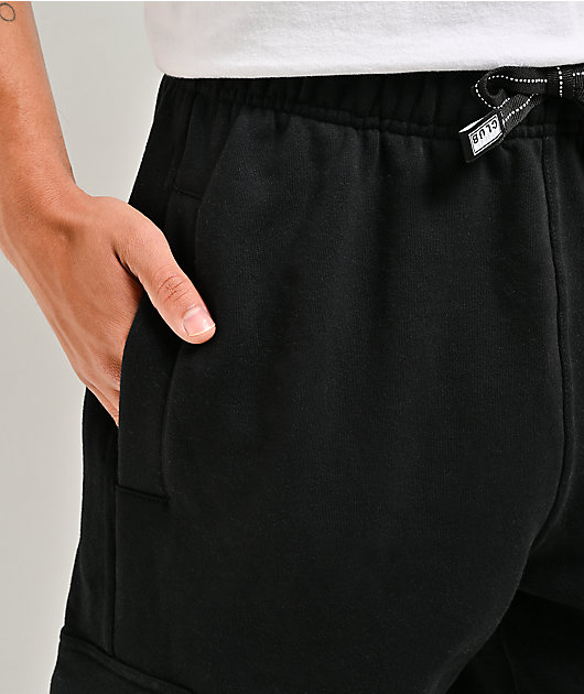 Pro Club OG Black Heavyweight Cargo Sweat Shorts