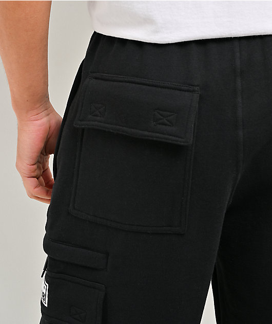 Pro Club OG Black Heavyweight Cargo Sweat Shorts