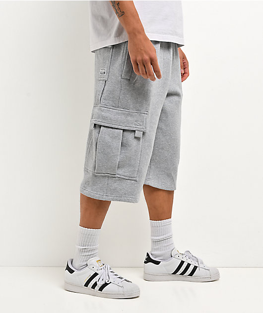 Pro Club OG Grey Heavyweight Cargo Sweat Shorts