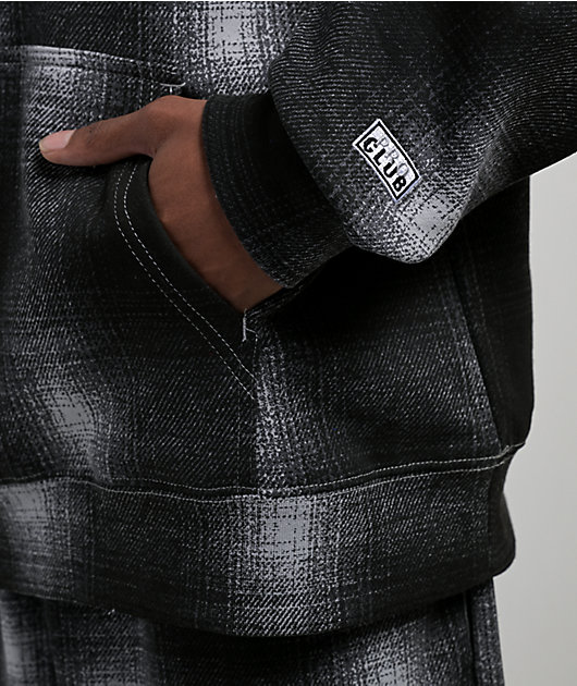 Pro Club Ombre Box Logo Heavyweight Grey & Black Hoodie