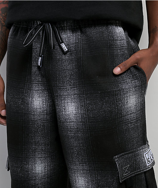 Pro Club Ombre Heavyweight Grey & Black Cargo Sweatpants