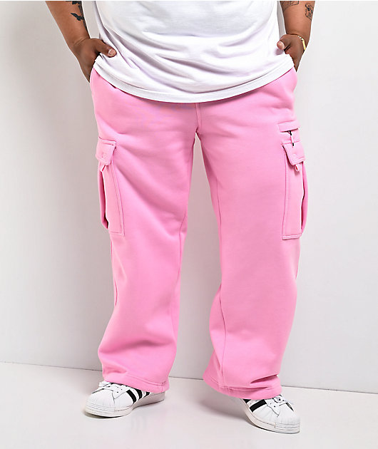 Pro Club Pink Heavyweight Cargo Sweatpants
