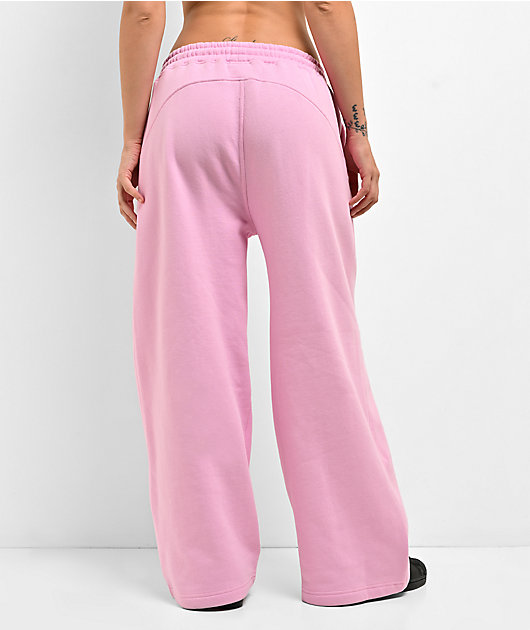 Pro Club Pink Wide Leg Sweatpants