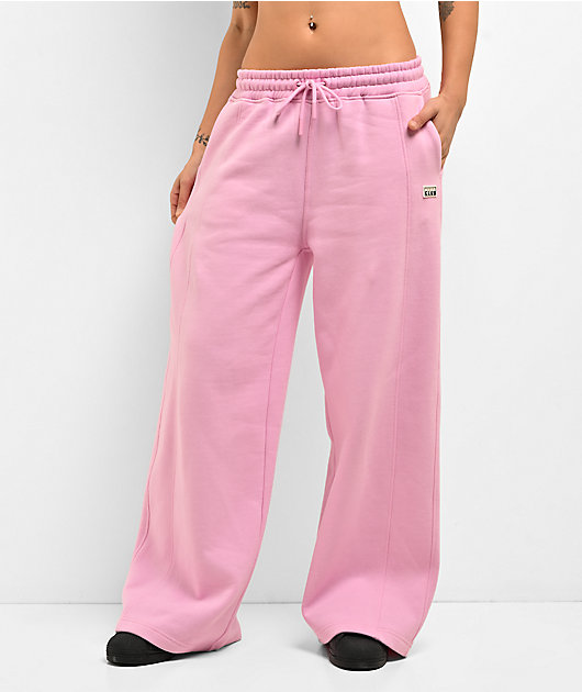 Pro Club Pink Wide Leg Sweatpants