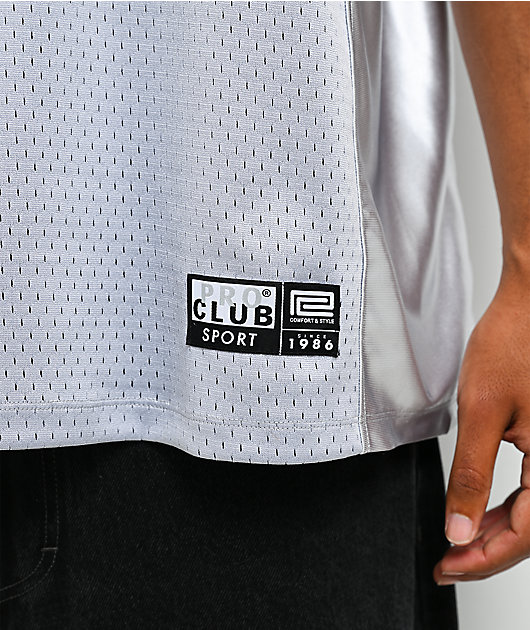Pro Club Silver Heavyweight Football Jersey