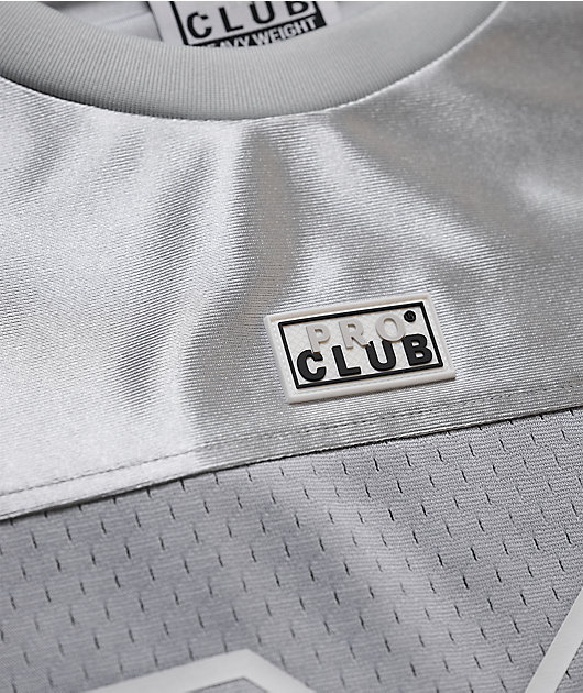 Pro Club Silver Heavyweight Football Jersey