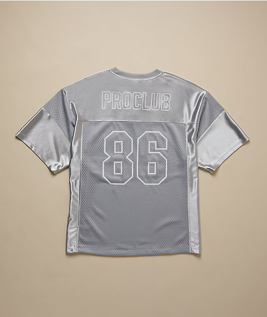 Pro Club Silver Heavyweight Football Jersey