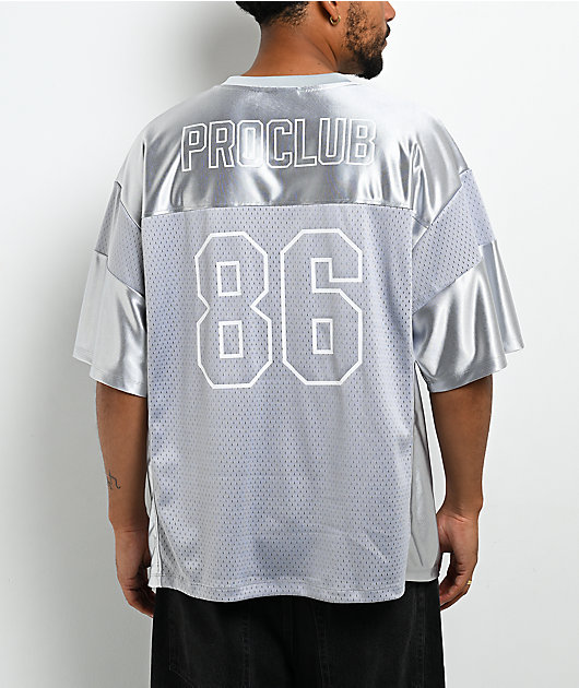 Pro Club Silver Heavyweight Football Jersey
