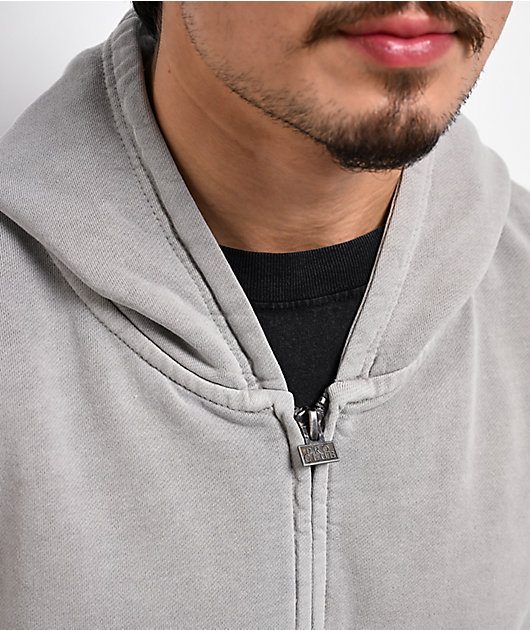 Pro Club Vintage Silver Wash Heavyweight Zip Hoodie | Zumiez