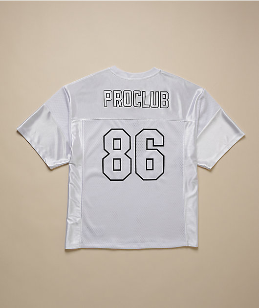 Pro Club White Heavyweight Football Jersey