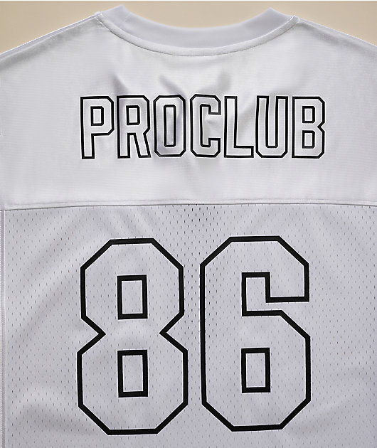 Pro Club White Heavyweight Football Jersey