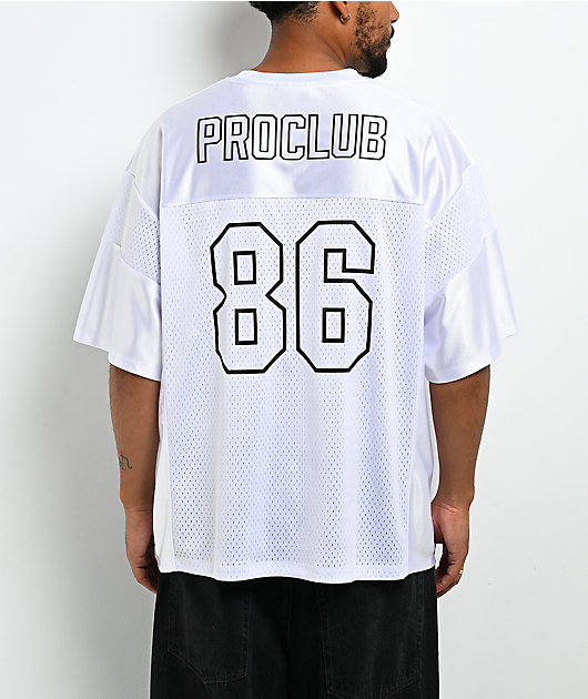 Pro Club White Heavyweight Football Jersey