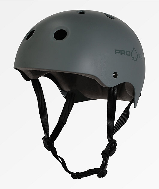 Pro-Tec Classic Matte Grey Skateboard Helmet