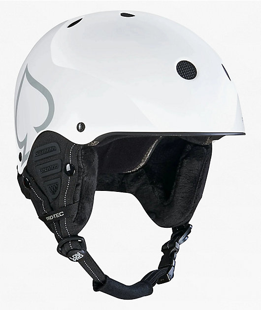Pro-Tec Low Pro Matte White Snowboard Helmet