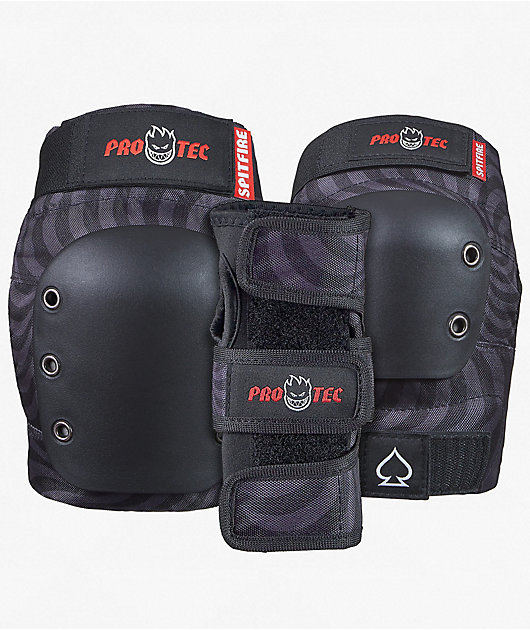 Pro-Tec x Spitfire Youth Street Gear 3 Pack Protective Pads | Zumiez