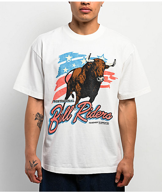 Professional Bull Riders Which Way White T-Shirt