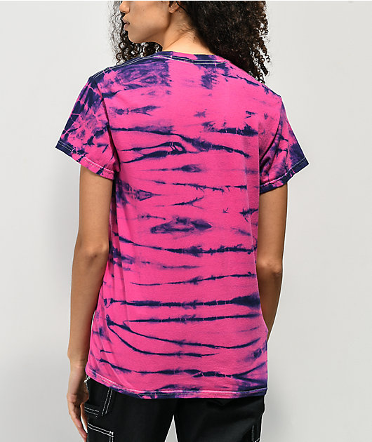 Proper Gnar Cyberpunk Pink & Blue Tie Dye T-Shirt