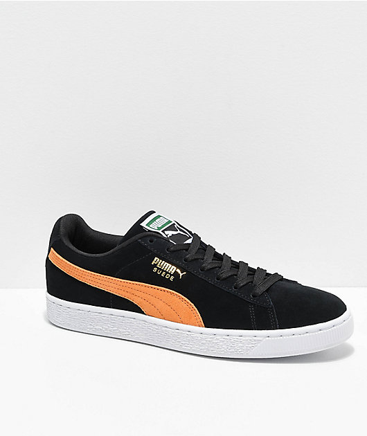 Puma Suede Classic Black \u0026 Orange Shoes 