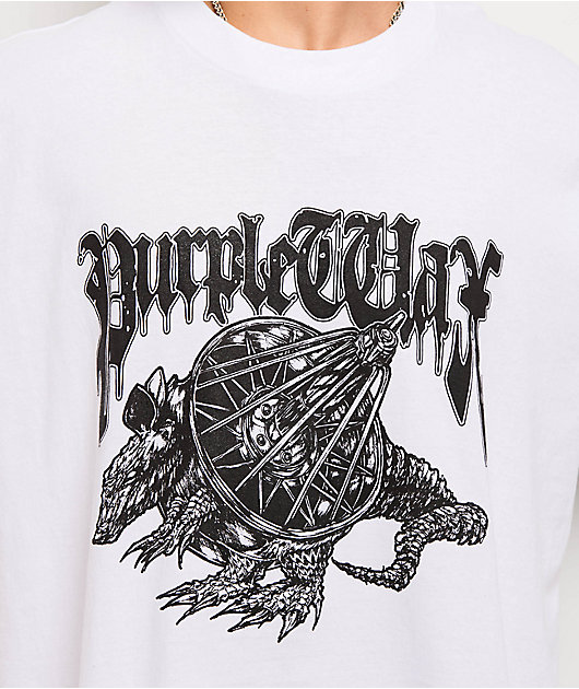 Purple Wax Still Tippin White T-Shirt | Zumiez