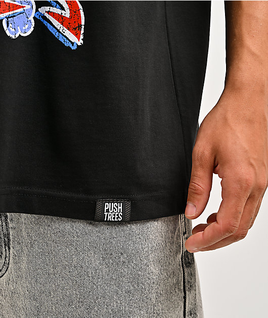Push Trees Day & Night Black T-Shirt