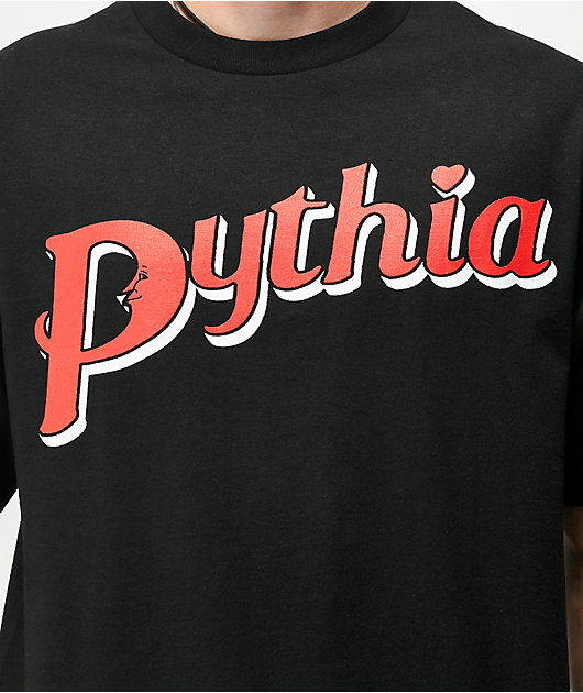 Pythia Red Moon Logo Black T-Shirt