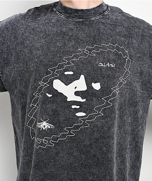 Quasi Orbital Black Wash T-Shirt