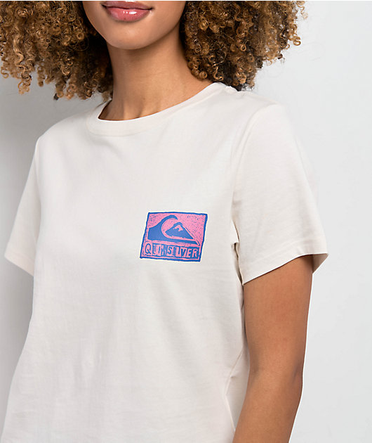 Quicksilver Stamped Classic White T-Shirt | Zumiez
