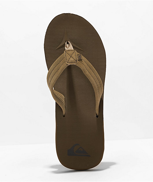 Quiksilver Carver Brown Suede Sandals