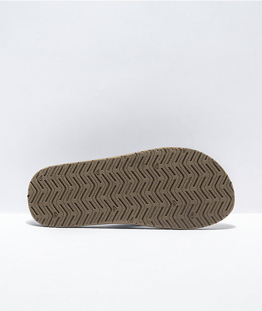 Quiksilver Monkey Wrench Black, Black & Brown Sandals