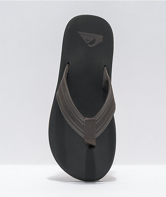 Quiksilver Monkey Wrench Brown, Black & Brown Sandals