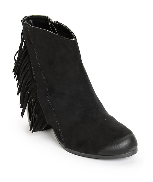 qupid fringe boots