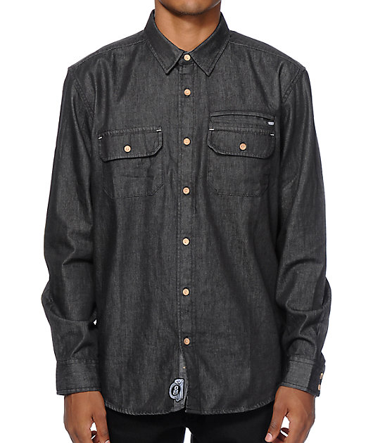 button up black jeans