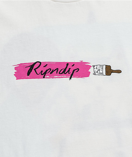 RIPNDIP Beautiful Mountain White, Black & Blue Tie Dye T-Shirt
