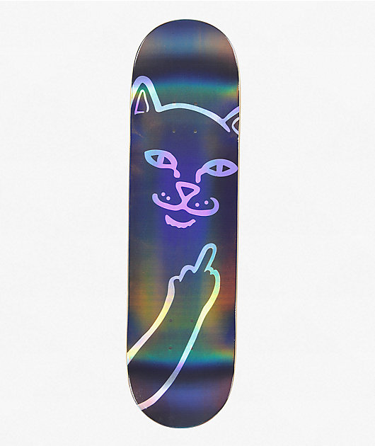 RIPNDIP Black Holo Lord Nermal 8.5" Skateboard Deck