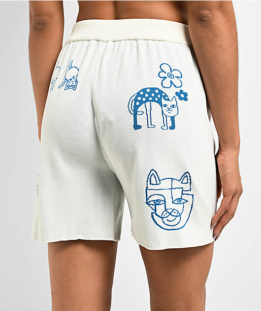 RIPNDIP Blonded Knit Reversible Off White Shorts | Zumiez