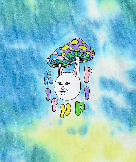 RIPNDIP Boomer Gang Yellow & Blue Tie Dye T-Shirt