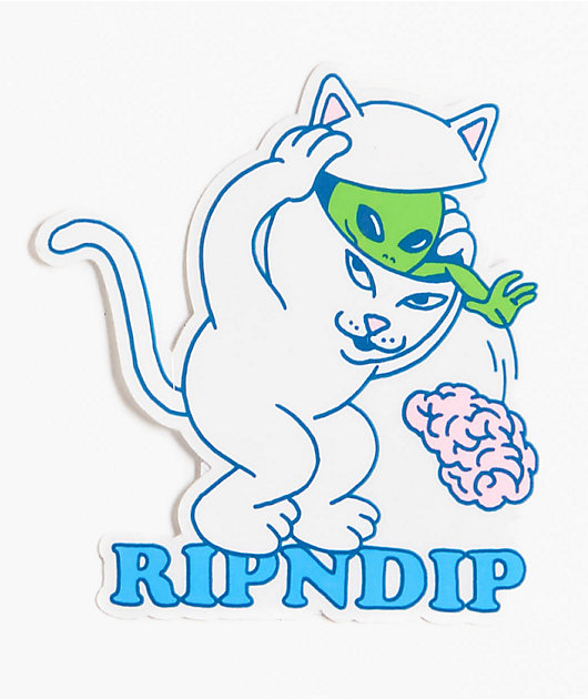 RIPNDIP Brain Dead Sticker | Zumiez