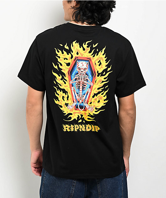 RIPNDIP Burn In Heck Black T-Shirt