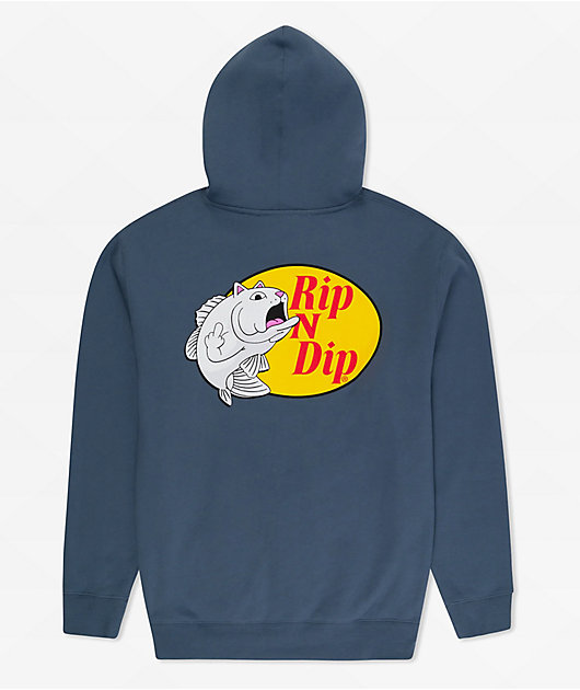 RIPNDIP Catfish Storm Blue Hoodie Zumiez