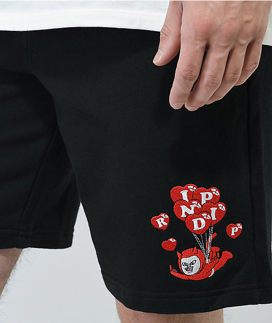 RIPNDIP Cupid Black Sweat Shorts