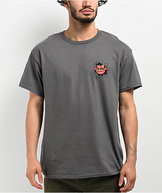 RIPNDIP DEVIL MONSTER 半袖 Tシャツ Charcoal 送料込み RIPNDIP Devil Monster Charcoal T-Shirt | Zumiez