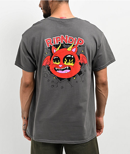 RIPNDIP Devil Monster Charcoal T-Shirt