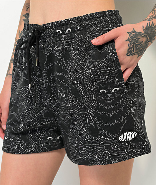 RIPNDIP Energy Black Sweat Shorts