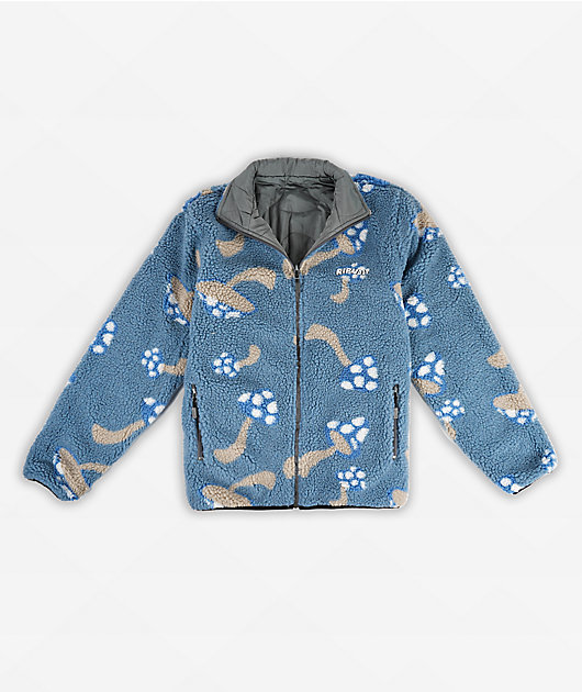 RIPNDIP Euphoria Grey Reversible Fleece Jacket | Zumiez