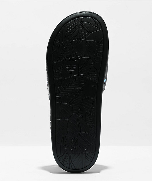 RIPNDIP Family Tree Black Slide Sandals