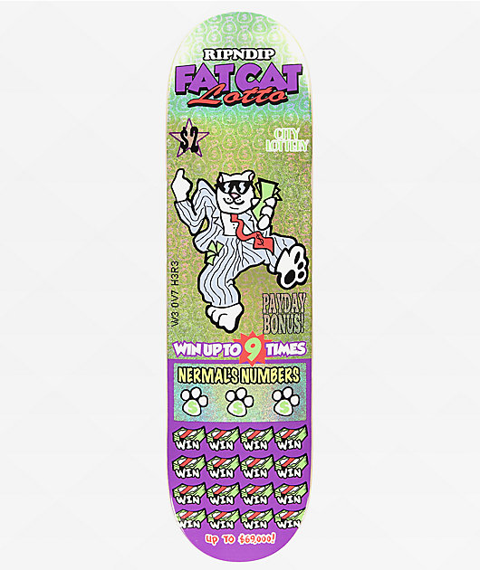 RIPNDIP Fat Cat 8.25" Skateboard Deck