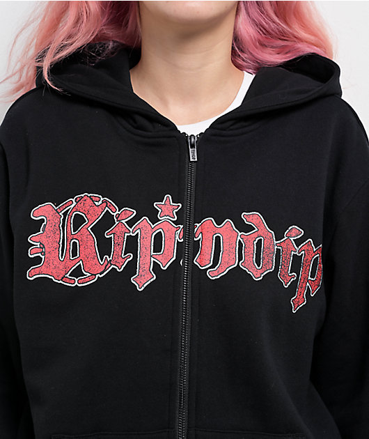 RIPNDIP Fein Black Zip Hoodie
