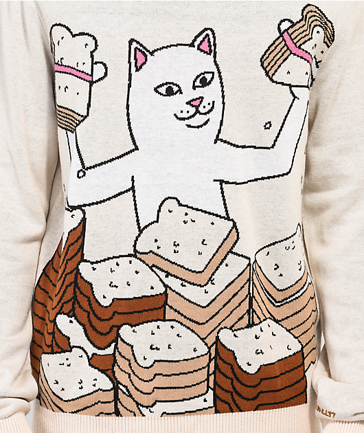 RIPNDIP Get Bread Natural Sweater
