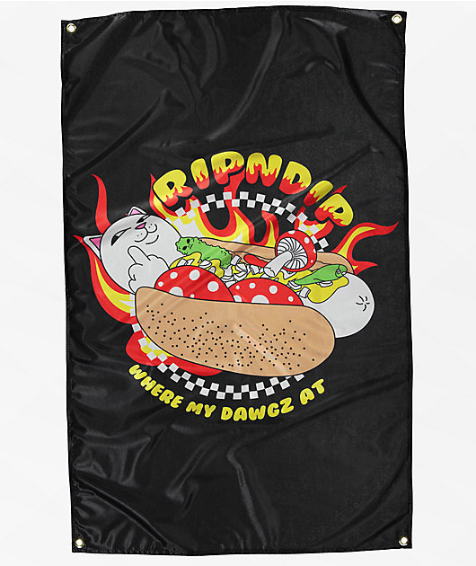 RIPNDIP Glizzy Black Banner | Zumiez